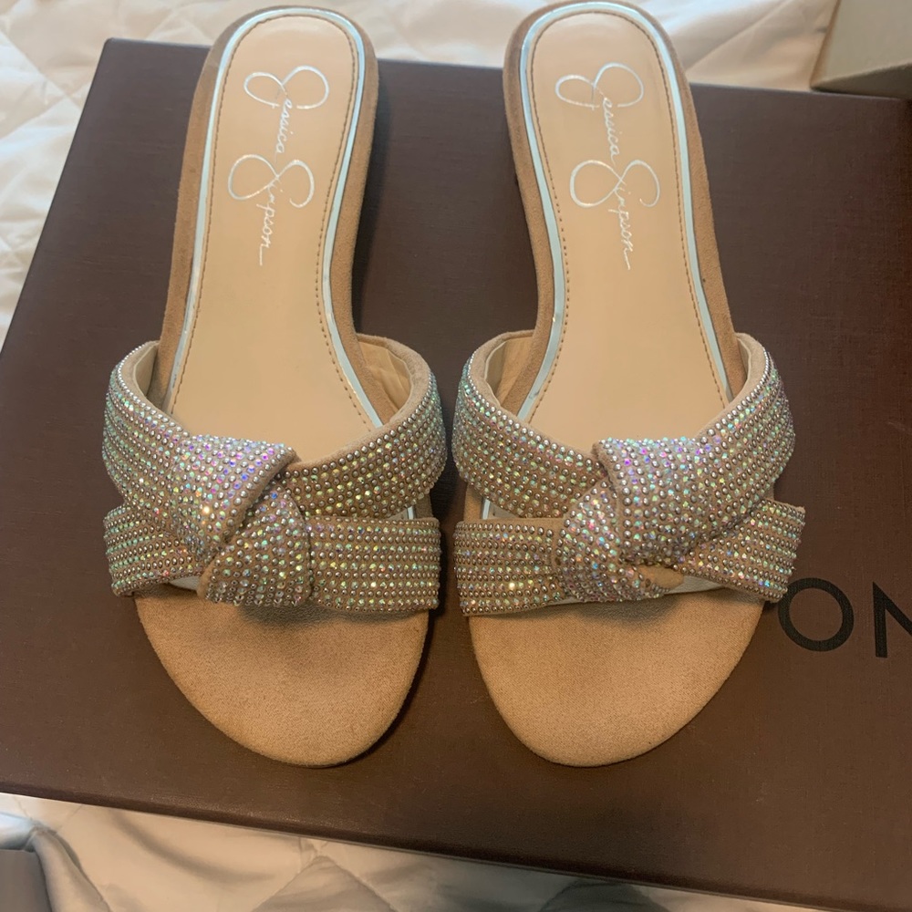 Jessica Simpson Alisen embellished sandals size 5.5